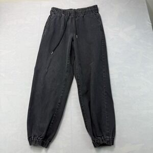 Forever 21 Gray Washed Jogger Pants Elastic Waist Casual Women's M